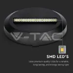 V-TAC VT-211317 2W LED   за Стъпала Черно Тяло Кръг 3000К