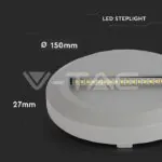 V-TAC VT-211319 2W LED   за Стъпала Сиво Тяло Кръг 3000К