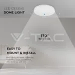 V-TAC VT-2113899 15W LED Плафон SAMSUNG Чип Frameless Кръг 6400K IP44 120lm/W