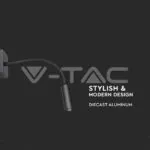 V-TAC VT-211485 3W LED Стенна Лампа Спалня Черна 3000К