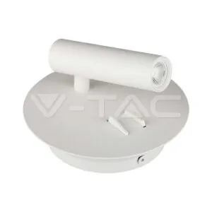 V-TAC VT-211489 3+6W LED Стенна Лампа За Стена Бяла 3000K