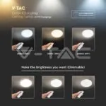 V-TAC VT-2114911 30W 60W30W LED Дизайнерски Плафон Дистанционно Димиращ Шайба Ф400