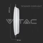 V-TAC VT-2114951 36W-72W-36W LED Дизайнерски Плафон Дистанционно Димиращ Ринг Ф670
