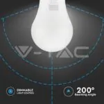 V-TAC VT-2120184 LED Крушка SAMSUNG Чип 12W E27 A60 Димираща 4000K