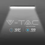 V-TAC VT-2120214 LED Влагозащитено Тяло M-Серия 1200мм 36W 6500K Мат Стоманен Клип 120 lm/W