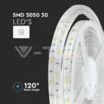 V-TAC VT-212118 LED Лента SMD5050 30 LEDs RGB IP65