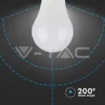 V-TAC VT-21228 LED Крушка SAMSUNG ЧИП 9W E27 A60 3000K