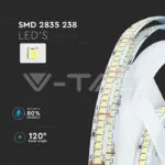 V-TAC VT-212601 LED Лента SMD2835 238/1 24V IP20 6400K 135 lm/W