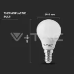 V-TAC VT-212733 LED Крушка 4.5W E14 P45 3000K 6 бр./сет