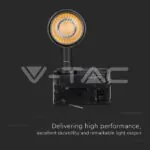 V-TAC VT-21354 7W LED Прожектор Релсов Монтаж SAMSUNG Чип Черен 4000K