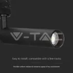 V-TAC VT-21360 15W LED Прожектор Релсов Монтаж SAMSUNG Чип Черен 4000K