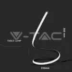 V-TAC VT-2140311 12W LED Настолна Лампа Извита Кабел - Ключ 3000К Черна