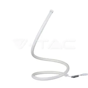 V-TAC VT-2140311 12W LED Настолна Лампа Извита Кабел - Ключ 3000К Черна