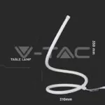 V-TAC VT-2140321 17W LED Настолна Лампа Извита Кабел - Ключ 3000К Бяла