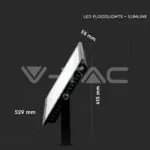 V-TAC VT-21422 300W LED Прожектор SAMSUNG Чип G2 SMD Черно Тяло 4000К