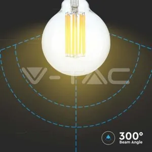 V-TAC VT-214305 LED Крушка 6W Filament E27 G95 3000K