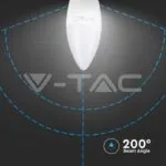 V-TAC VT-2143421 LED Крушка 6W E27 Кендъл 3000K