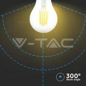 V-TAC VT-214412 LED Крушка 10W Filament E27 A60 6500К