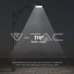 V-TAC VT-215291 LED Улична Лампа SAMSUNG Чип - 100W Сиво Тяло 4000К