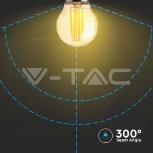 V-TAC VT-217100 LED Крушка 4W Filament E27 G45 Amber Cover 2200К