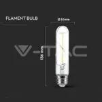 V-TAC VT-217251 LED Крушка 2W Filament E27 T30 3000К