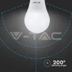V-TAC VT-217261 LED Крушка 8.5W E27 A60 Термо Пластик 4000K