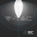 V-TAC VT-217263 LED Крушка 4.5W E14 Кендъл 3000K 3 бр./блистер