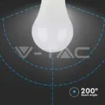 V-TAC VT-217349 LED Крушка 10.5W E27 A60 Термо Пластик 4000K