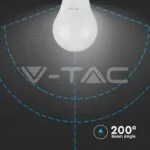 V-TAC VT-217352 LED Крушка 10.5W E27 A60 Термо Пластик 3000K 3Бр/Сет