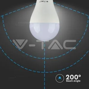 V-TAC VT-217353 LED Крушка 10.5W E27 A60 Термо Пластик 4000K 3 бр./сет