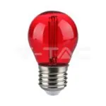 V-TAC VT-217413 LED Крушка 2W Filament E27 G45 Червена