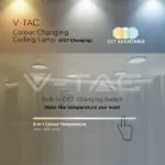V-TAC VT-217604 18W LED Плафон Звезди Ф300 3в1 Сменяем Спектър