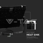 V-TAC VT-21791 300W LED Прожектор SAMSUNG Чип G2 SMD Slim Черно Тяло 4000К