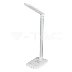 V-TAC VT-218519 7W LED Настолна Лампа Wireless Charger 3 в 1 Бяла