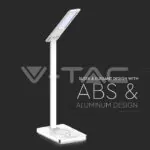V-TAC VT-218603 5W Настолна Лампа 3в1 Безжично Зареждане GSM Бяла Правоъгълна Основа
