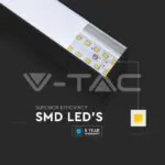 V-TAC VT-21882 LED Линейно   SAMSUNG Чип 40W Висящо Черно Тяло 3000К 1200x35x67mm