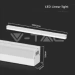 V-TAC VT-23001 40W LED Линейно Тяло Бяло Тяло 6500K