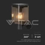 V-TAC VT-23010 2.5W LED Соларна Стенна Лампа Е27 Сензор IP44