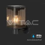 V-TAC VT-23010 2.5W LED Соларна Стенна Лампа Е27 Сензор IP44