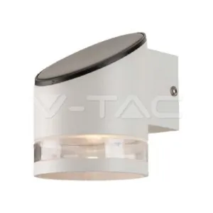 V-TAC VT-10384 1W LED Соларна Стенна Лампа SMD Черно Тяло IP44 3000K