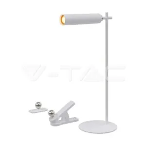 V-TAC VT-23041 3W LED Магнитна Настолна Лампа 4000K Бяло Тяло