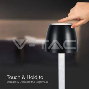 V-TAC VT-23095 3W LED Настолна Лампа - Воден Ефект 3000K Бяло Тяло