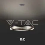 V-TAC VT-23097 LED Осветител 30W Висящ Един Ринг 3000К Кафе