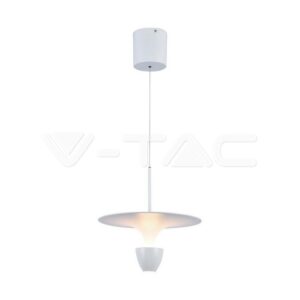 V-TAC VT-23102 9W LED Висяща Лампа (30*300*1370MM) Бяло Тяло 3000K Регулируема