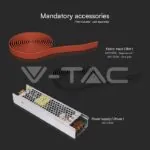 V-TAC VT-23106 12W LED Магнитен Осветител Въже 120`D 3000K Пясъчно Черно Тяло 3 Години Гаранция