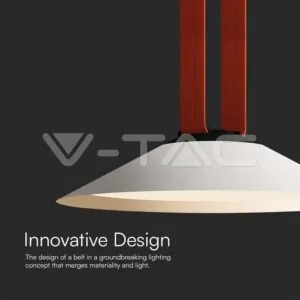 V-TAC VT-23112 20W LED Магнитен Осветител Въже 120`D 3000K Пясъчно Бяло Тяло 3 Години Гаранция