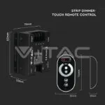 V-TAC VT-2590 Touch Димер за Едноцветна Лента 12V-24V 18A