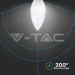 V-TAC VT-258 LED Крушка SAMSUNG Чип 4.5W E14 A++ Кендъл 3000K