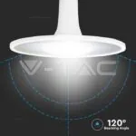 V-TAC VT-2785 LED Крушка SAMSUNG Чип 18W Акрилна UFO Пластик 4000К