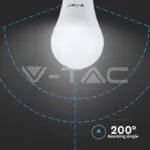 V-TAC VT-2810 LED Крушка 9.5W E27 A60 Пластик 4000K 160 lm/W
